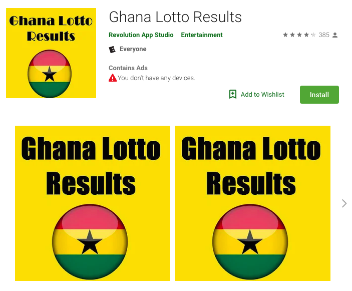 Ghana National Lotto Result Downloads 