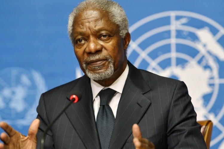 The arrival of Kofi Annan's remains at Kotoka International Airport ahead of burial